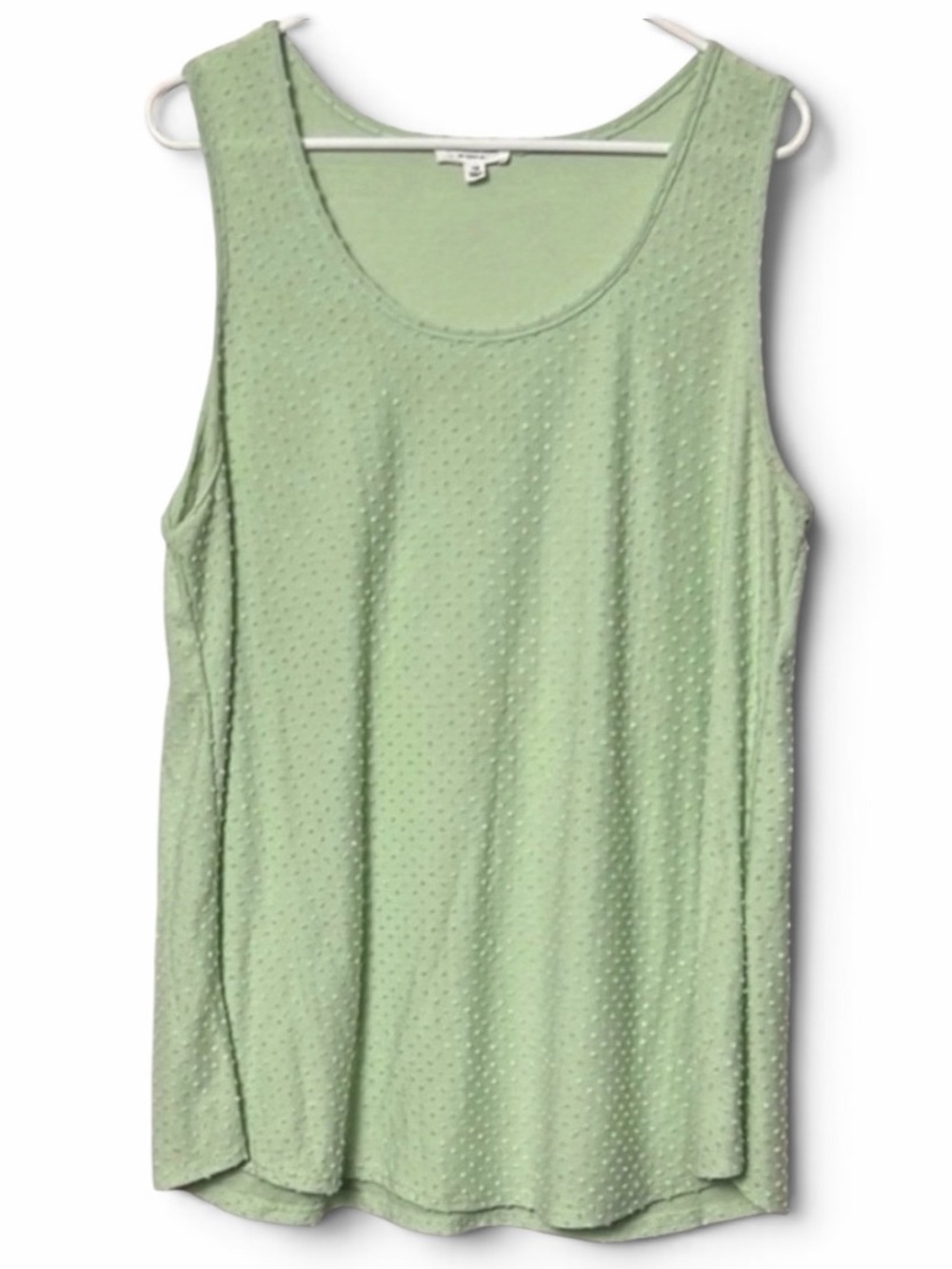 Chic Soul Mint Weekender Dotted Tank Top Size 1XL
